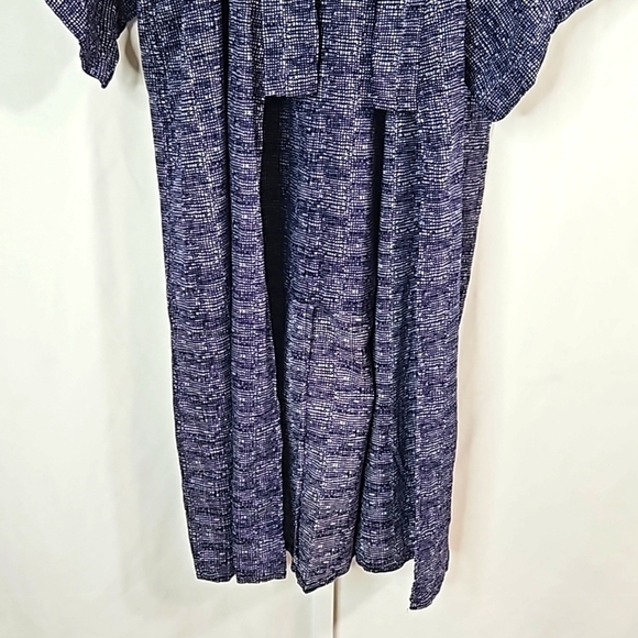 Japanese Navy Blue Kimono One Size - Picture 3 of 7